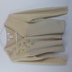 Petite Sophisticate Women's Sweter / Size S / Color Tan - Brown